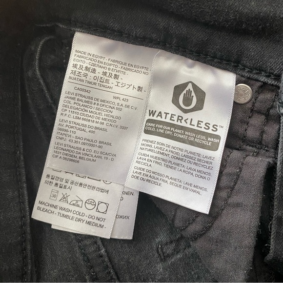 Levi's Mile High Super Skinny Black Size 27 - Picture 11 of 14